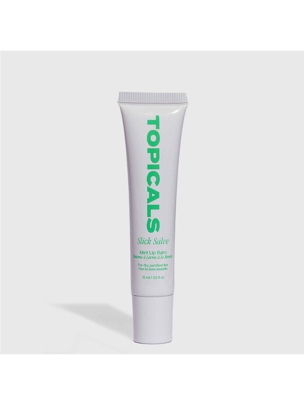 Topicals Slick Salve Mint Lip Balm
Glossy Balm for Soothing + Hydration